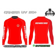 6006 CAMISA MANGA LONGA UV 50+ VERMELHA 